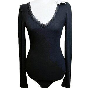 American Eagle Body Suit Black size S NWT